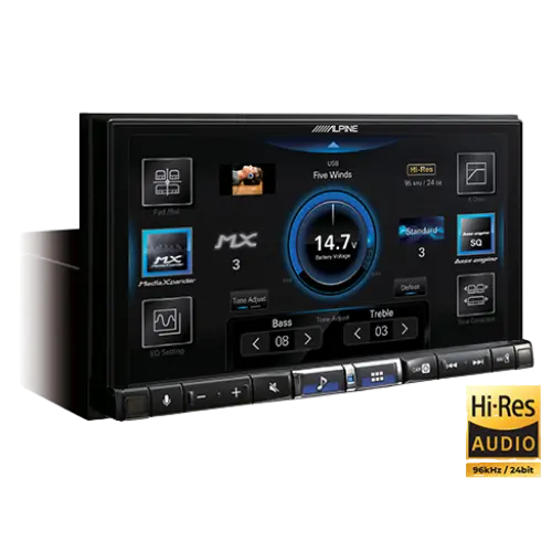 Alpine Digital Multimedia Receiver with 7" HD Display & Hi-Res Audio Playback For The Sprinter