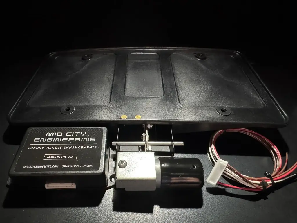 Motorized Front License Plate OEM Integration Module for Audi